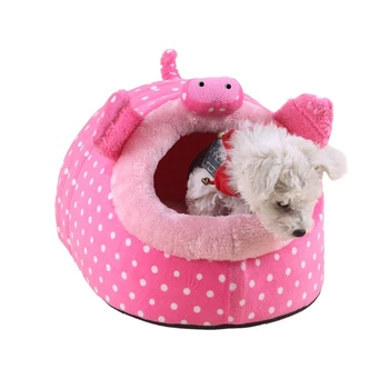 

New Pink Pig Small Animal Hamster Bed Hammock Rat Hedgehog Squirrel House Nest Pad For Cage
