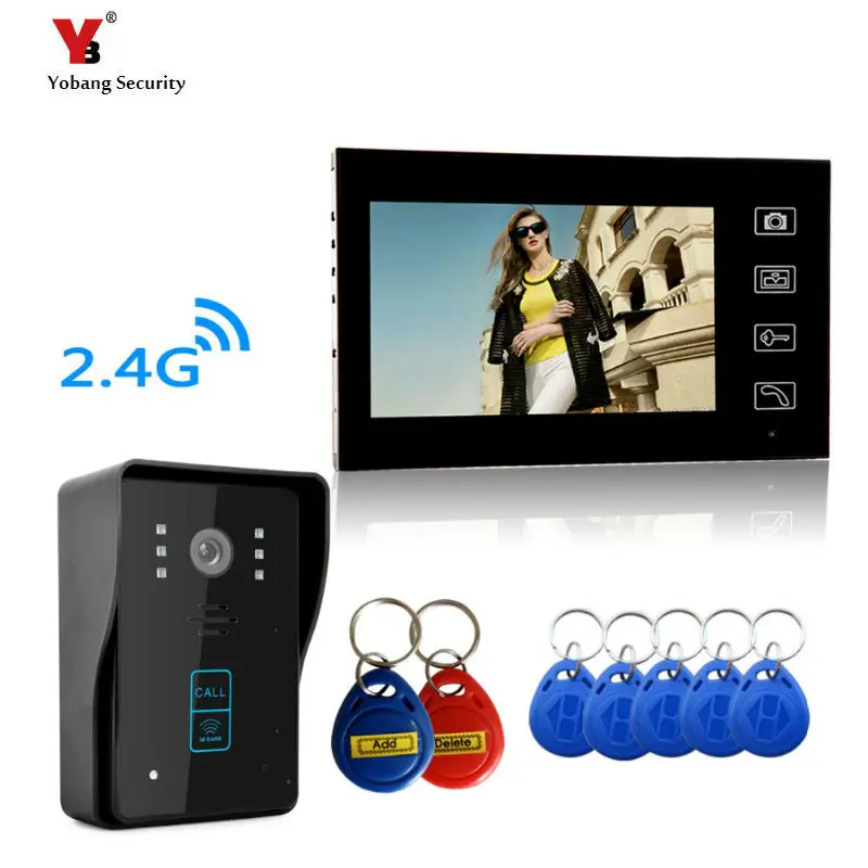 Yobang Security Resolution Wireless Video Door Phone Door Entry Intercom Systems Wireless Door Camera Video Intercom Doorbell Yobang Security Resolution Wireless Video Door Phone Door Entry Intercom Systems Wireless Door Camera Video Intercom Doorbell