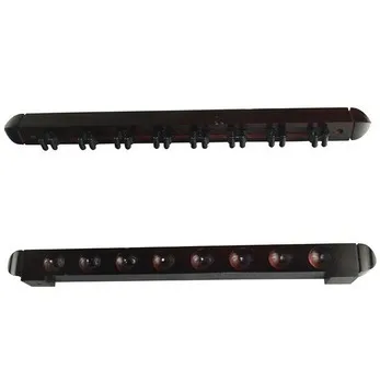 

Cuesoul 8 Cue Stick Pool Table Billiard Wall Rack Wood Color