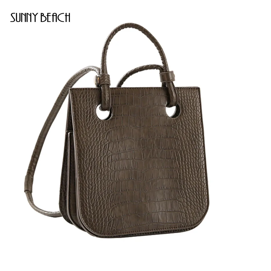 

SUNNY BEACH brand Alligator women's bag new high quality Fashion shoulder bag retro ladies crossbody bag