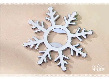 

2017 new wedding gift gift metal snowflake shape opener100pcs