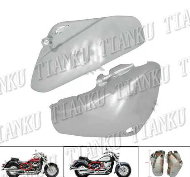 Боковая крышка для аккумулятора мотоцикла хромированная АБС пластик Suzuki Boulevard C50
