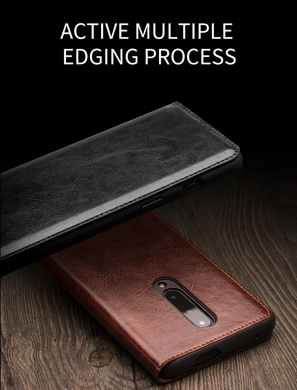 QIALINO Модный чехол из натуральной кожи для телефона OnePlus 7 6,41 дюймов бизнес стиль ручной работы чехол для OnePlus 7 Pro 6,67 дюймов