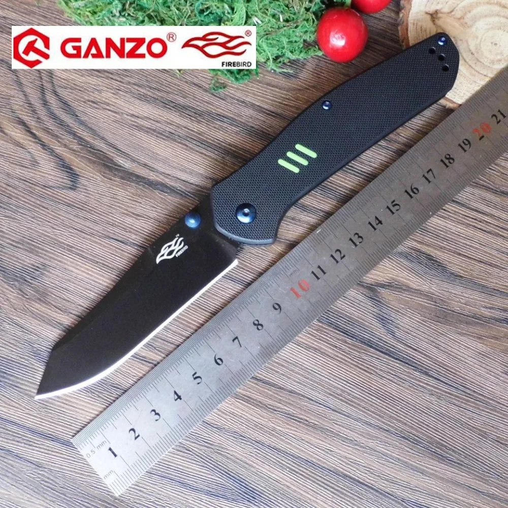 Цена 58 60HRC Ganzo F7563 440C G10 или углеродного волокна ручки складной Ножи Выживание Отдых на природе инструмент карманный Ножи тактический edc Открытый и...