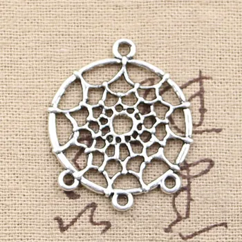 

5pcs Charms Native Dream Catcher Connector 34x28mm Antique Making Pendant fit,Vintage Tibetan Bronze,DIY Findings Jewelry