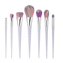 Best Deal New Fashion 7PCS Colourful Fiber Make Up Foundation Eyebrow Eyeliner Blush Cosmetic Concealer Brushes Gift 1 Set