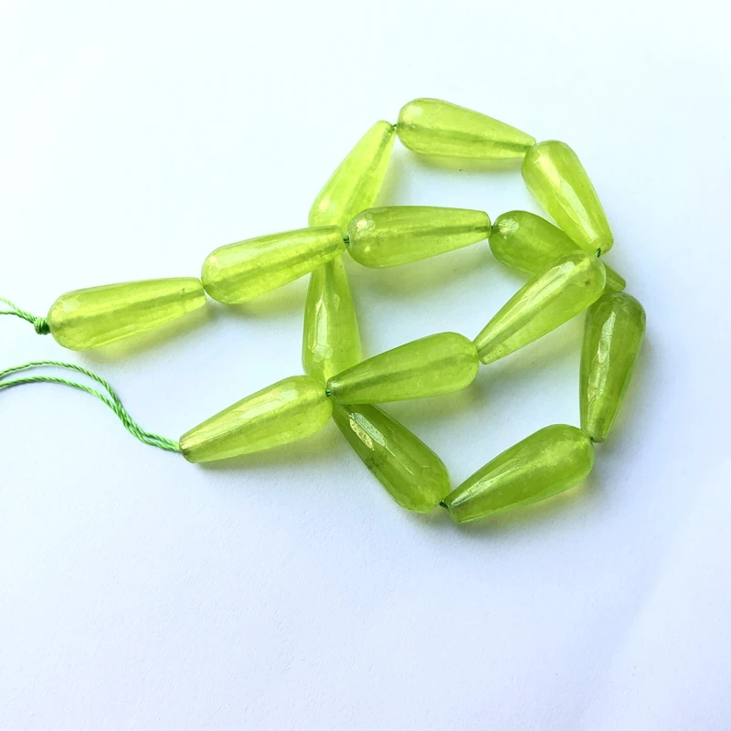 彩玉 10x28mm 切面水滴珠子  18元 (95)