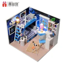 iiE CREATE DIY 3D Assembled Handmade Models Doll House with Furniture Suites font b Toys b