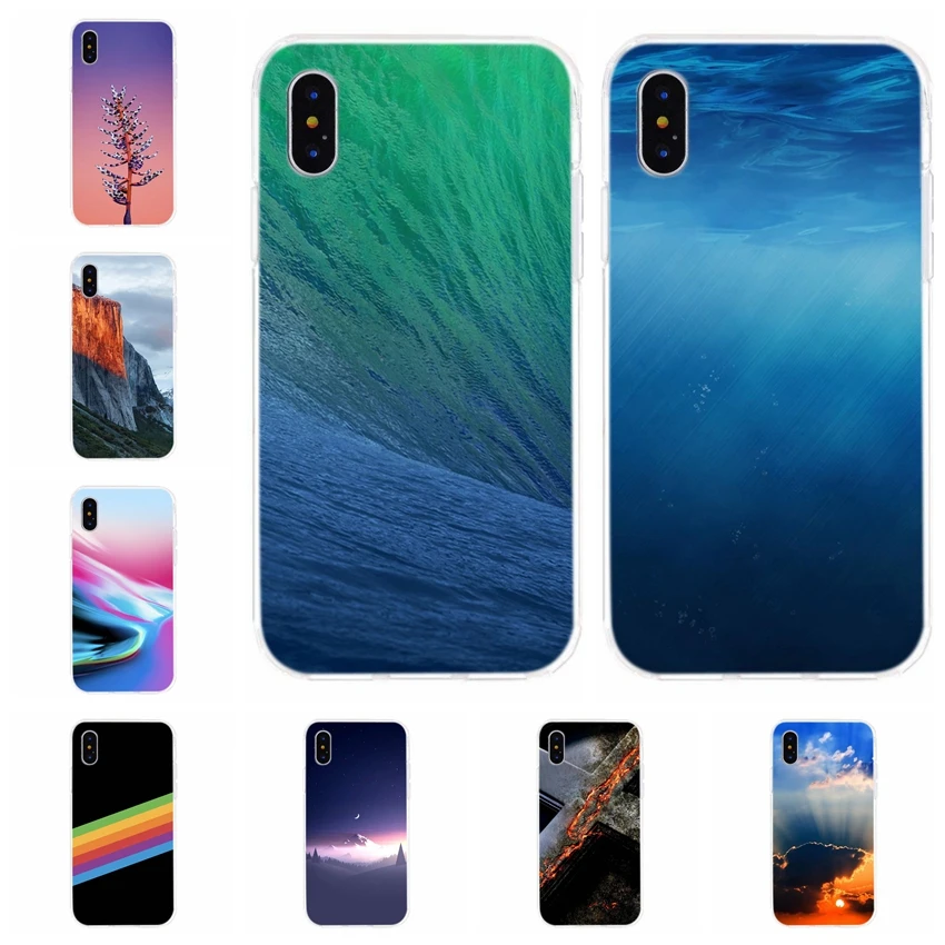 Мягкий чехол для мобильного телефона iPhone X XS XR волны океана iPhone6 7 8 plus Max Fundas Coque I017 |