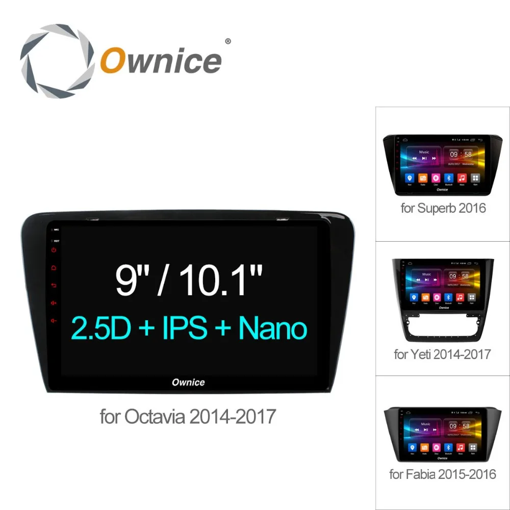 Ownice 10 1 &quot/9&quot C500 + Android 6 0 Восьмиядерный автомобильный Радио плеер GPS DVD 2G 32G для skoda