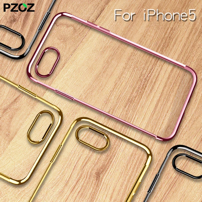 PZOZ For Apple iPhone SE Case Cover Silicon Bumper Housing Funda Cute Silicone Accessories On Phone 5S 5SE Pink |