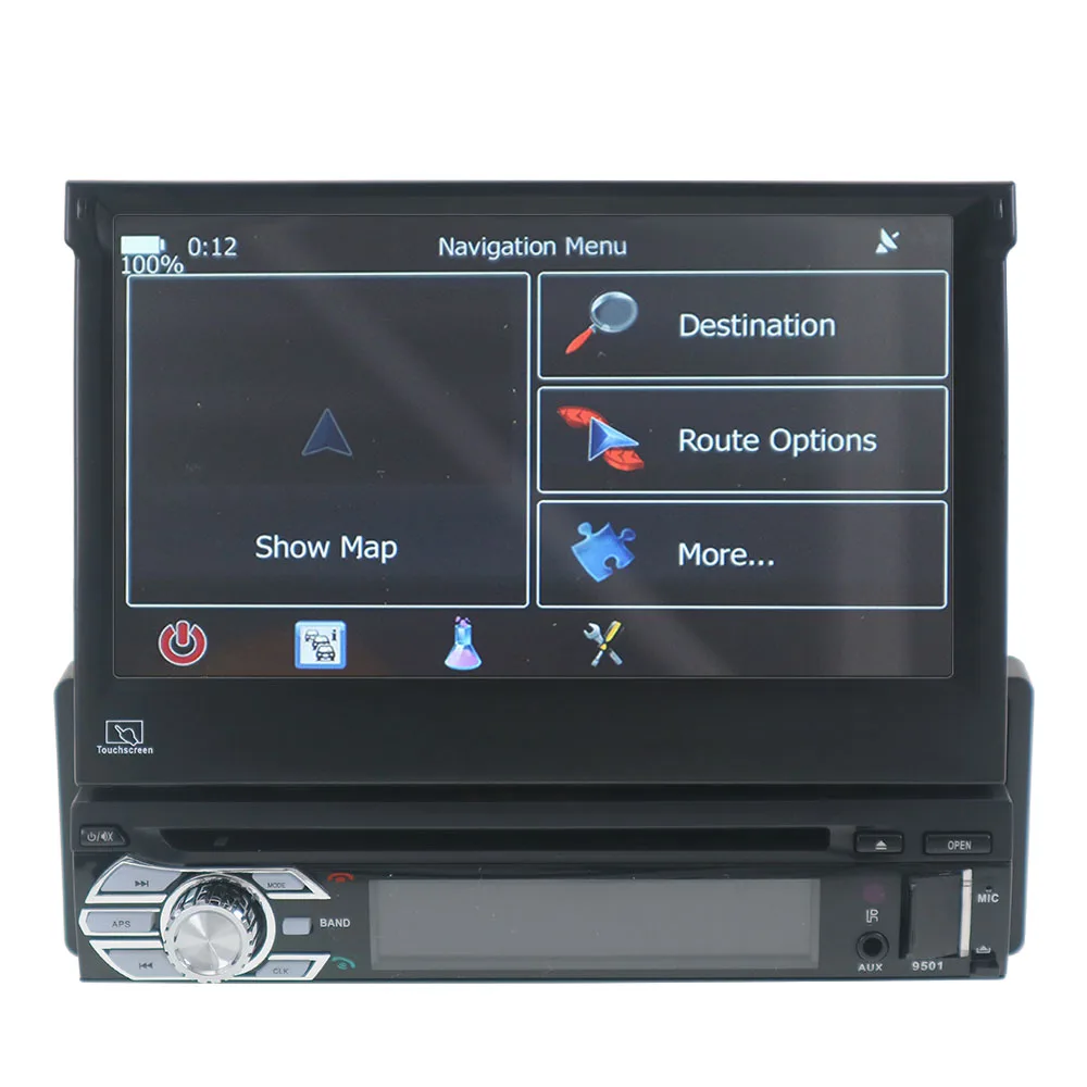 Top Android 8 1 one din 182*53 universal  car dvd player gps navigation car stereo  radio video player streeing wheel control RDS 3