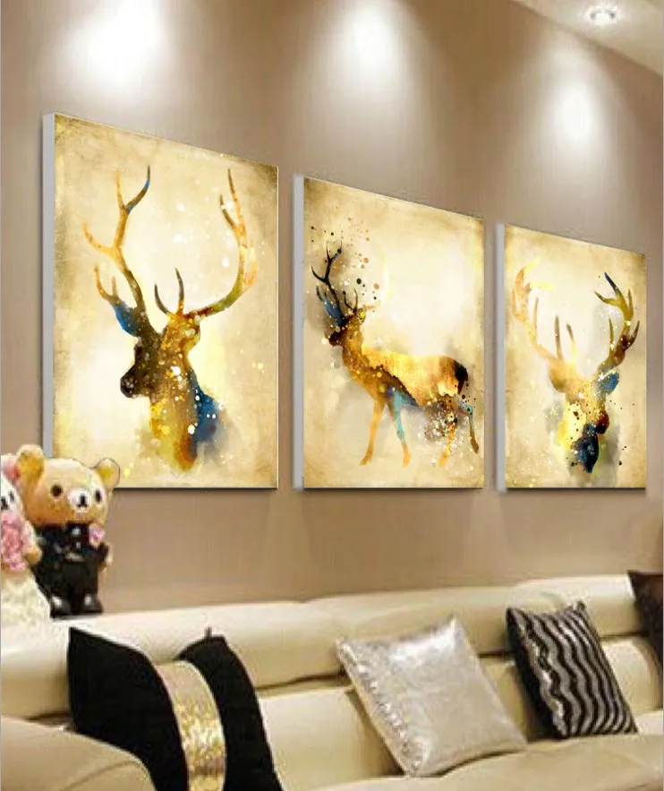 5D DIY Diamond Painting Animal Painted 3D Embroidery Deer Cross Stitch Mosaic Home Decor | Дом и сад