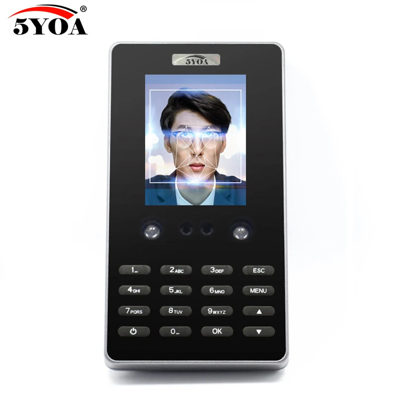 

5YOA AF2 Facial Biometric Time Attendance Machine Face Recognition Device Clock Recorder Digital Electronic Standalone Reader