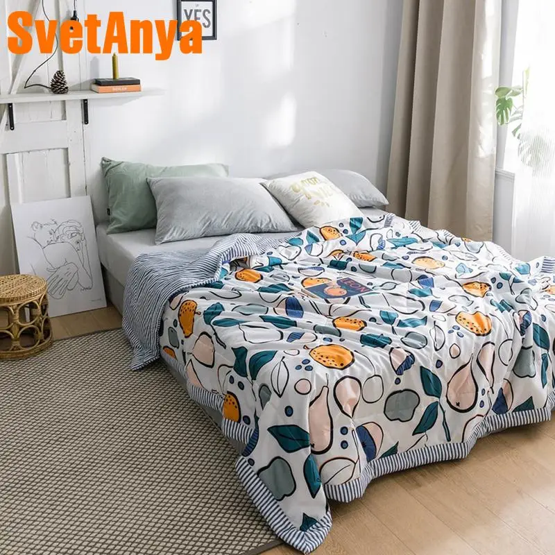 

Svetanya print Quilt Cotton bedding Throws Blanket (no Pillowcase)