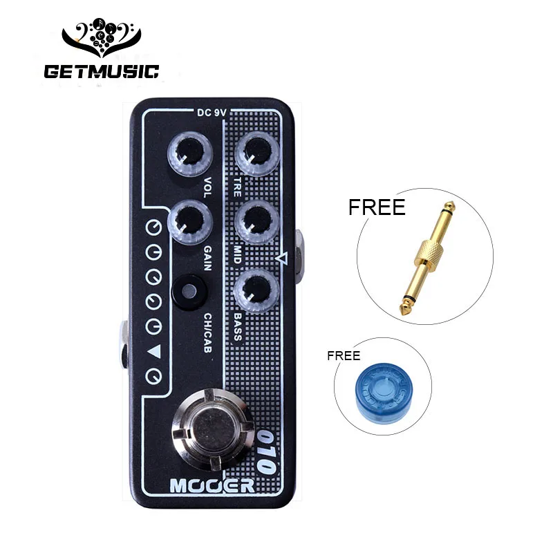 Mooer 010 два камня задержки и реверберации эффекты независимый 3 полосный эквалайзер, усиление и регулятор громкости гитары педаль эффектов