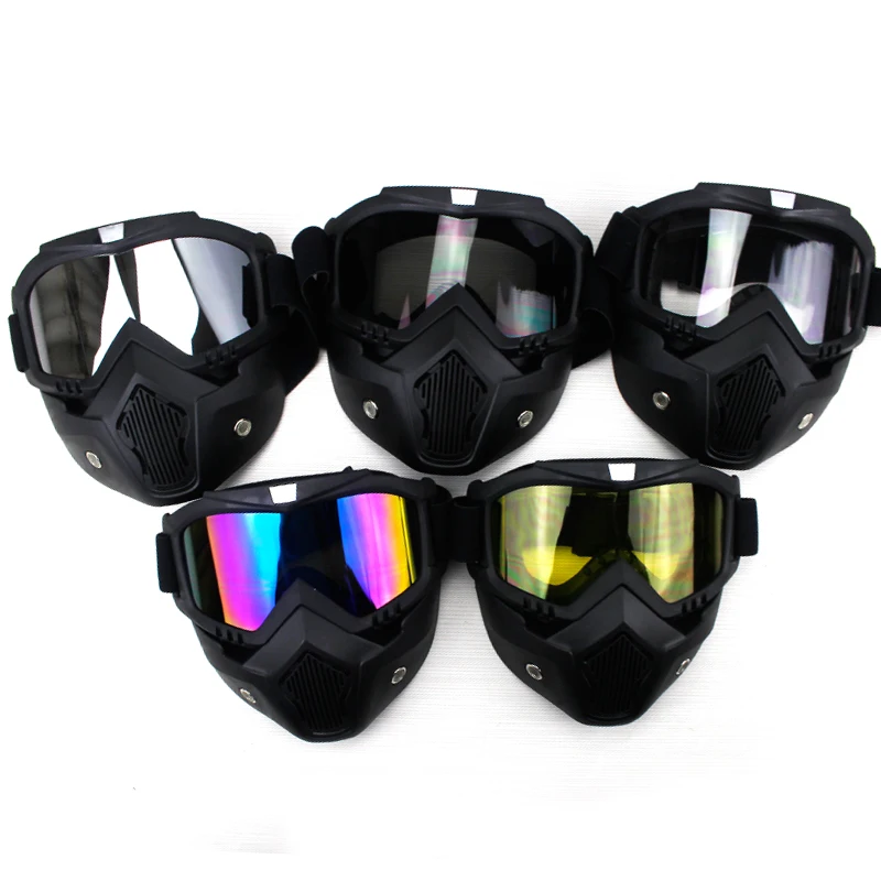 VOSS Motorcycle Goggles With Mask Helmet Accessories Glasses