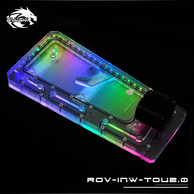 Акриловая водная доска BYKSKI решение для водяного охлаждения RGB/A RGB освещения шасси