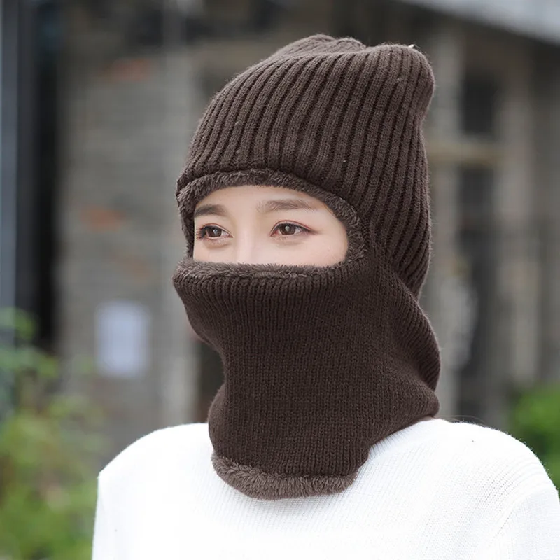 Шапки для мужчин головные уборы при химиотерапии шапочка invierno hombregorro invierno mujer зимние шапки для мужчин зимние шапки для женщин Шапки - Цвет: coffee