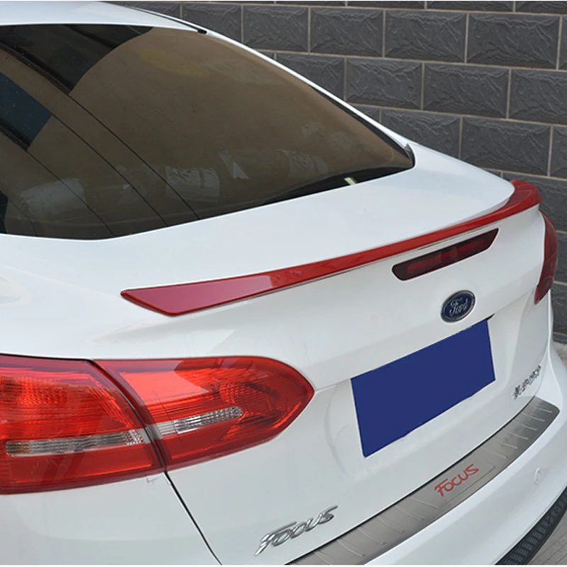 

use for ford focus spoiler2015-2017 High Quality ABS Material Car Rear Wing Primer Color Rear Spoiler for ford focus 2017+