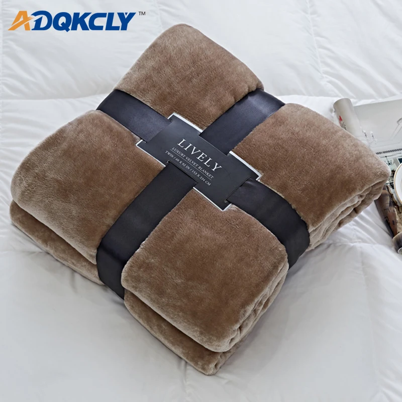 

ADQKCLY Quality Blanket Coral Fleece Warm throw Blanket for Adultd Car Office Blanket Bedspread Sheet Travel Airplane Wrap Towel