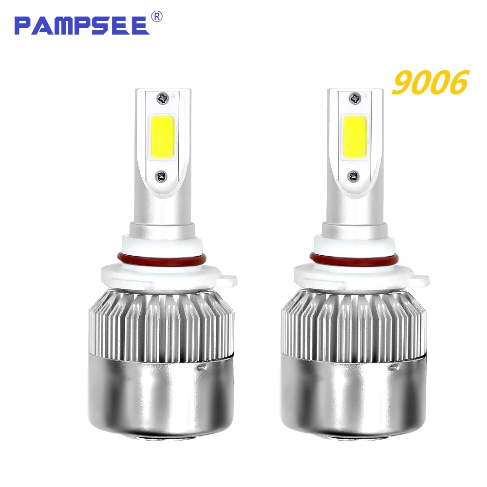 

9006 HB4 COB LED Headlight Car Bulbs 72W 7600LM 6000K 3000K Auto Led Headlamp Fog Lights for BMW HYUNDAI HONDA TOYOTA VW FORD