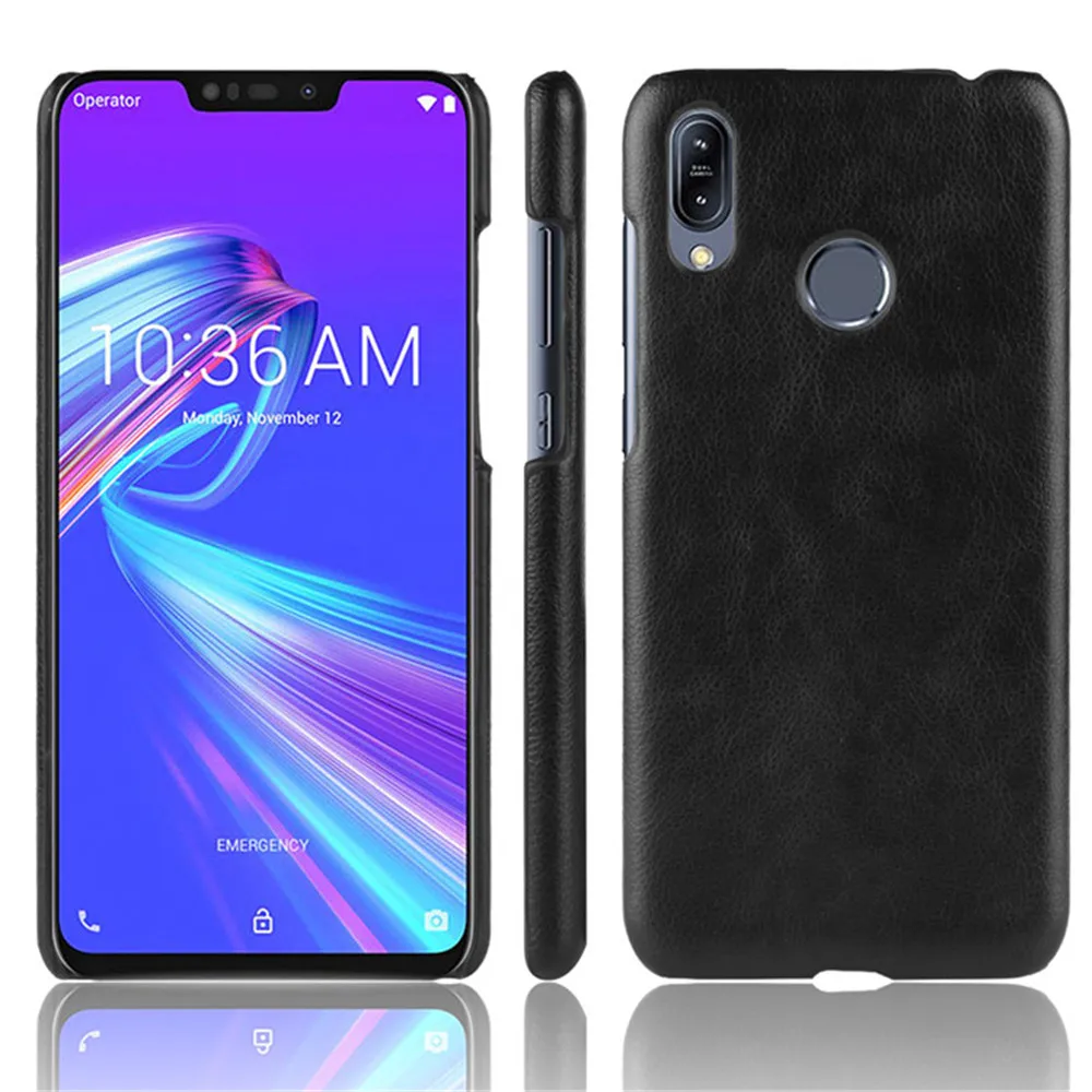 Для Asus ZenFone Max (M2) ZB633KL чехол личи Striae PU кожаный жесткий для M2 чехлы телефонов |