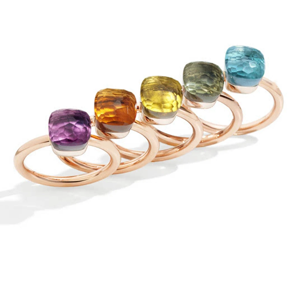 

Classic Candy style Ring Green Yellow Red Blue Black Pink 22 Color Crystal Rings For Women Fashion Jewelry(DJ1120)