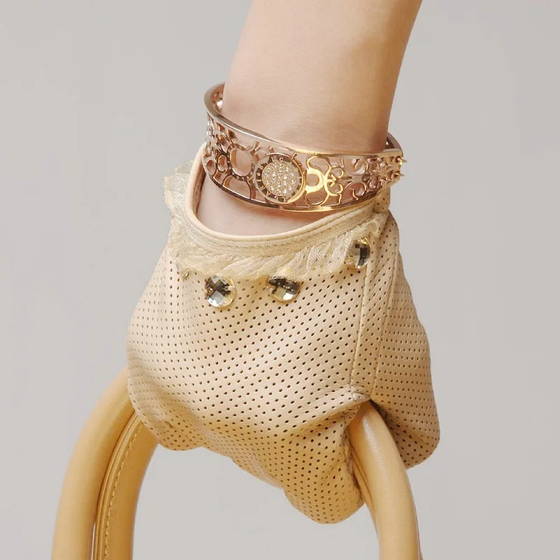 warmen women's leather gloves