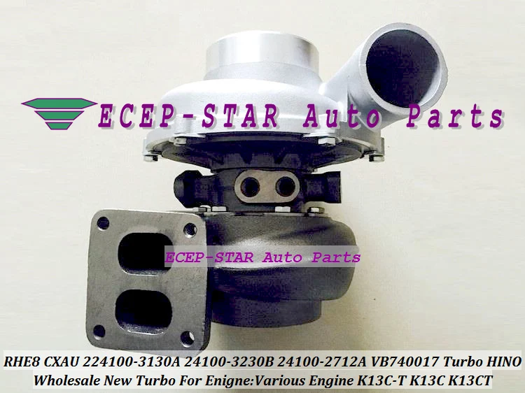 TURBO RHE8 CXAU 224100-3130A 24100-3230B 24100-2712A VB740017 Turbocharger For HINO Various Engine K13C-T K13CT K13C  (1 (4)
