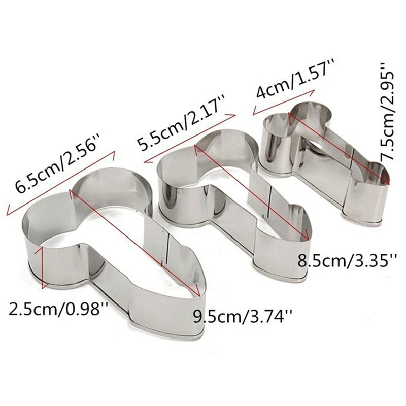 3 шт./компл. пенис для нарезки печенья в виде Нержавеющая сталь кроя печенья прессформы Пособия по кулинарии набор инструментов измельчитель овощей Кухня аксессуары