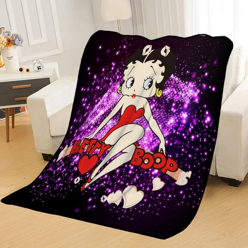 Новое поступление Betty Boop одеяло s печать мягкий сон одеяло на дом/диван/офис портативный дорожный Чехол одеяло - Цвет: Blanket 21