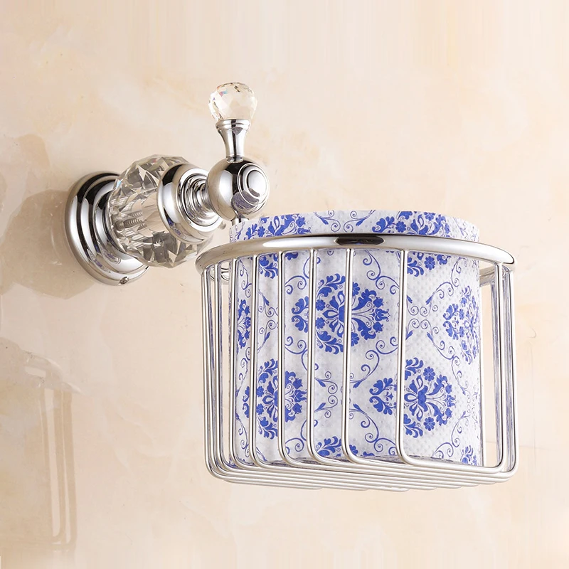 Buy Paper Holders Brass Golden Crystal Toilet Paper