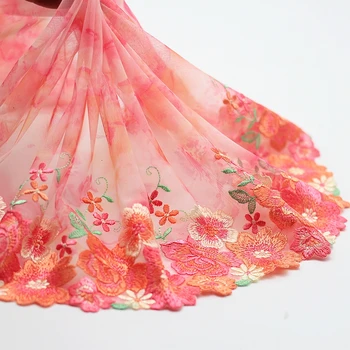 

MLAEY 2y/lot Exquisite Embroidered Lace Trim, Pink Lace Fabric ,Quality Lace Ribbon , DIY Craft&Sewing Dress Clothing Accessor