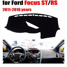 RKAC хорошее качество приборной панели автомобиля охватывает мат для FORD FOCUS ST RS 2011- левый руль dashmat pad тире охватывает аксессуары