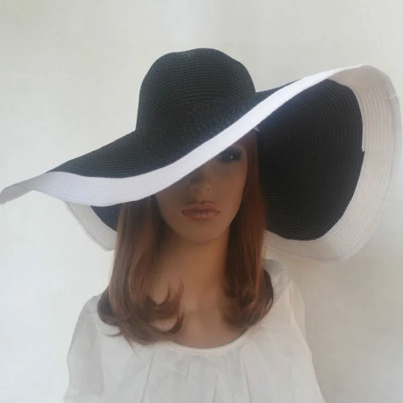 Women Wide Brim Hat Floppy Derby Hat 