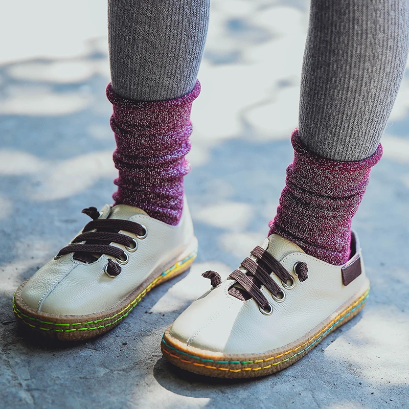 Осень-зима, короткие носки для маленьких мальчиков и девочек 1-10 лет, дизайн, зимние Плотные хлопковые носки с люрексом для малышей, c910