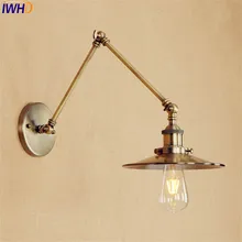 Long Arm Brass Wall Light LED Antique Industrial Retro Vintage Wall Lamp Edison Style Lighting Applique Murale Luminaire spider shaped water pipe wall light fixtures industrial loft style retro vintage wall lamp sconces luminaire applique murale