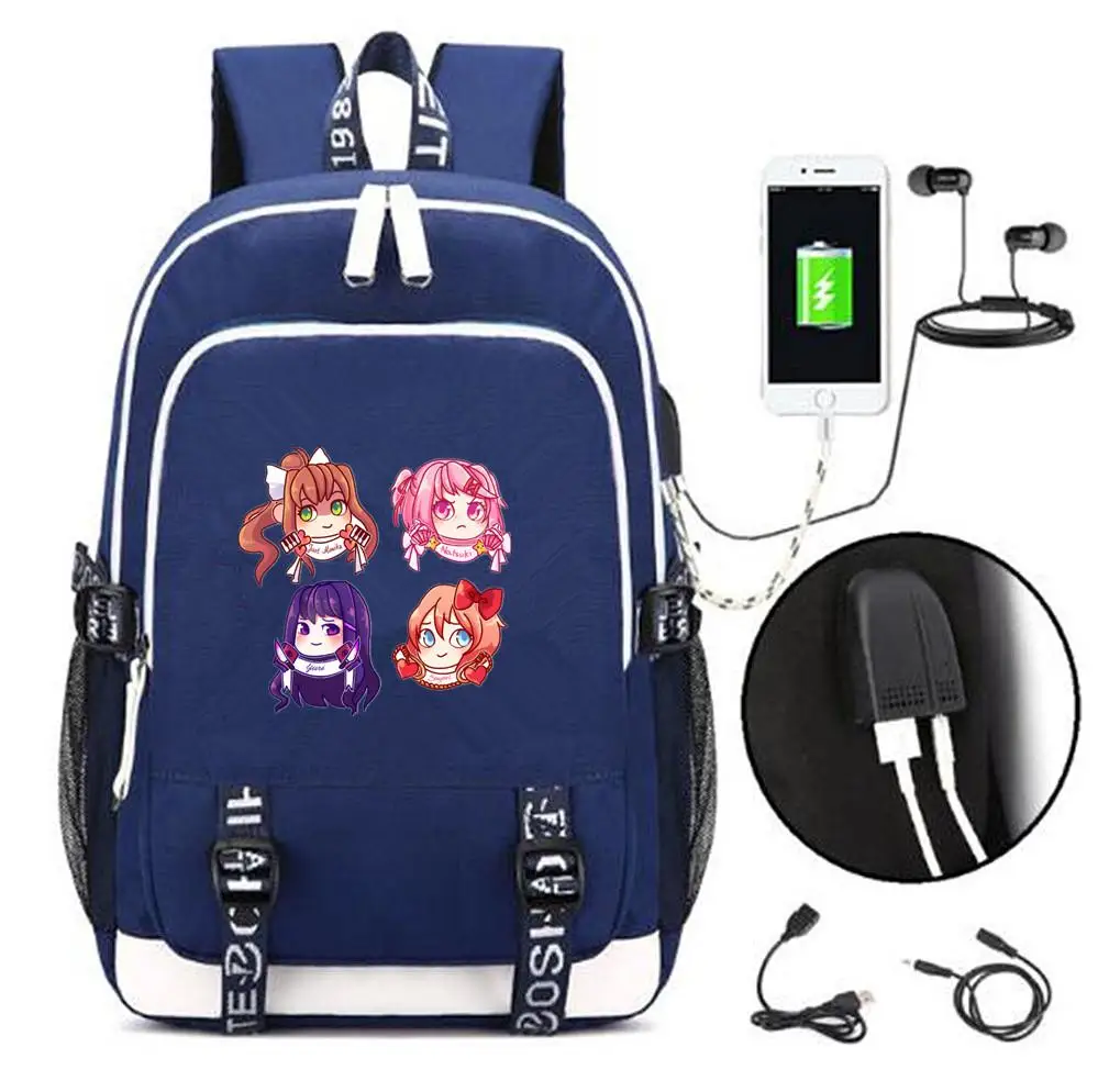 Новинка, Doki, Клубные рюкзаки monika, usb зарядка, для мужчин, wo, мужской рюкзак сумка через плечо, школьная сумка, дорожная сумка для ноутбука, рюкзак - Цвет: 15