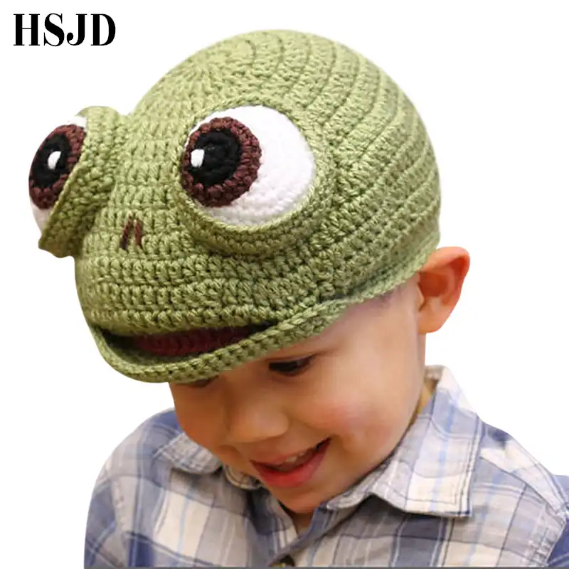 Boys green winter hat Outlet
