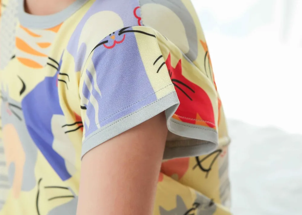 Модные новые детские пижамы детская одежда Enfant ночная рубашка Детское ночное платье Ночная рубашка для девочек