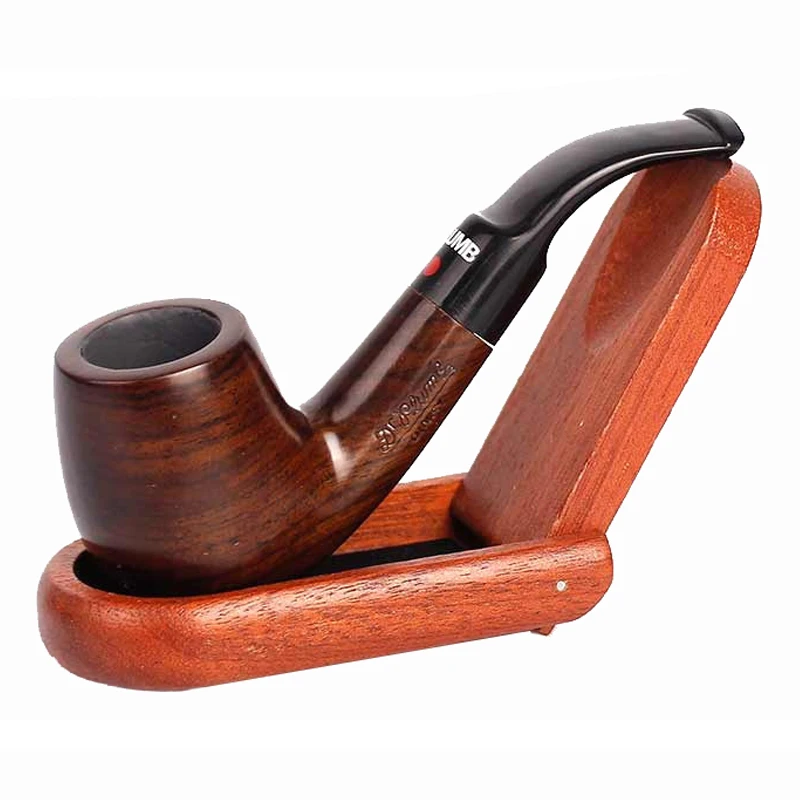 

Mini Ebony Wood Pipes For Smoking Tobacco Pipe As Father Gift Pipe Smoke Cigarette Filter Detachable Acrylic Handle