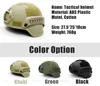 Casco táctico de calidad Airsoft engranaje Paintball cabeza protectora cara máscara casco con visión nocturna deporte Cámara montaje 3 colores ► Foto 3/5