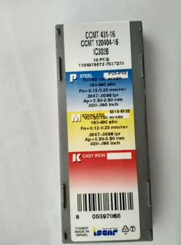 

ISCAR 10PCS CARBIDE INSERT CCMT120404-16 IC3028
