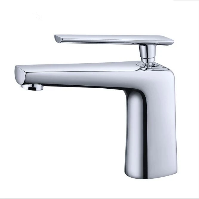 High Quality Modern Chrome Water Mixer Basin Sink Tap Bathroom Brass