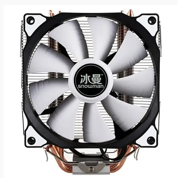 Снеговик cpu Cooler Master 4 чистые медные тепловые трубки freeze Tower система охлаждения cpu охлаждающий вентилятор с PWM вентиляторами - Цвет лезвия: photo color