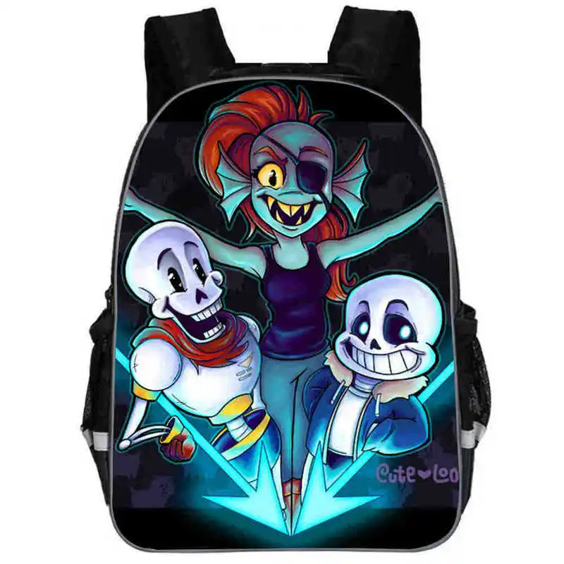 Рюкзак с аниме Undertale для девочек и мальчиков сумка книг Санс женщин мужская