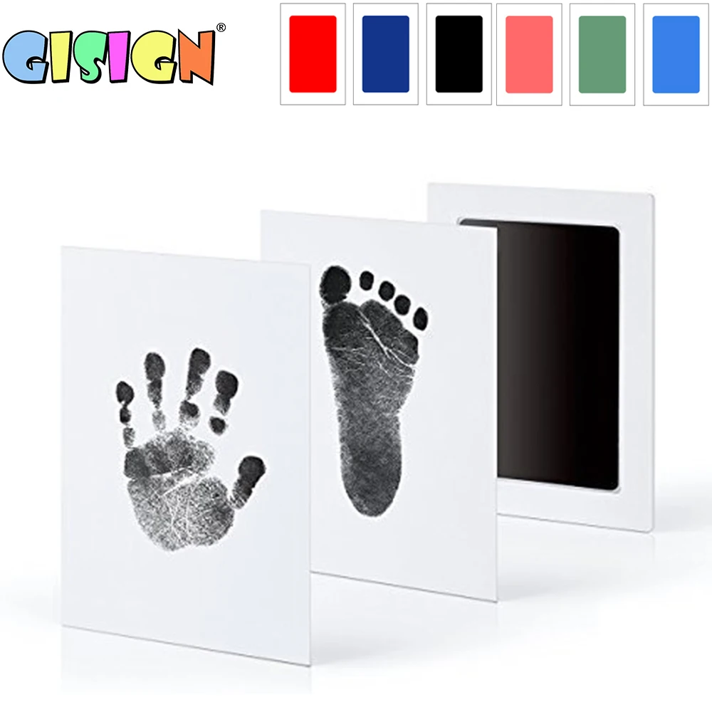 

Baby Care Handprint Footprint Kit Non-Toxic Newborn Imprint Hand Inkpad Watermark Infant Souvenirs Casting Clay Toys Gift