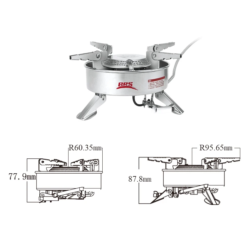 BRS-10 мощная газовая плита для кемпинга, плита для приготовления пищи, большая газовая горелка для кемпинга