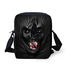 Консервативный стиль зоопарк 3D Медведь леопард сумки на плечо для мальчиков сумка-мессенджер мужские сумки через плечо Mochila Infantil детская повседневная дорожная сумка